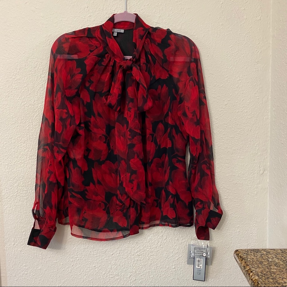 BRAND NEW Anne Klein 100% Silk Blouse